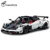 1443PCS Technical Pagani Zonda Sport Car Model Building Blocks Assemble Bricks Vehicle Toys Collection Gifts For Adult Boys