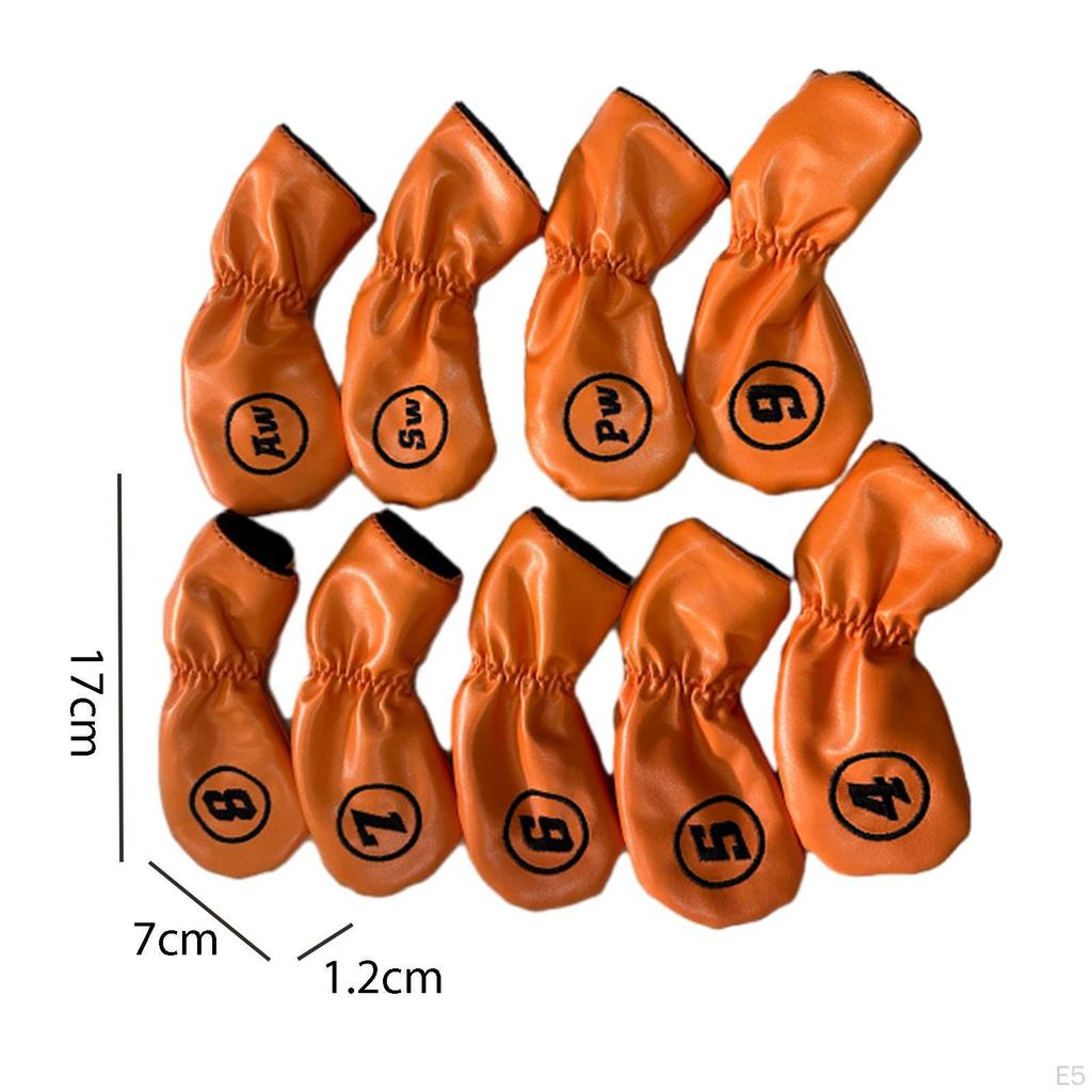 9 шт., железные головные уборы для гольфа, клубные головные уборы, легкие, с мягкой подкладкой, износостойкие