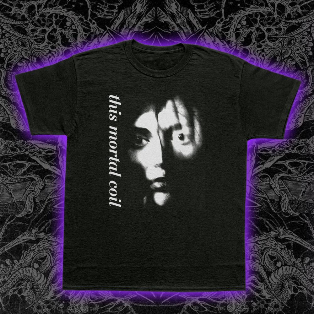Футболка This Mortal Coil в стиле мечтательного поп-рока, эфирного готик-рока 4AD. Хлопковая сезонная свободная повседневная рубашка для пары