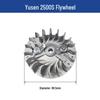 Запчасти для бензопилы Yusen 2500S: Цилиндр, Тормоз, Шнур стартера, Сцепление, Воздушный фильтр, Карбюратор.