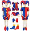 Pomni Digital Circus Jumpsuit Theater Kids Gifts Party Carnival Cosplay Hat Suits Clothing Vestido Christmas Cartoon Costume