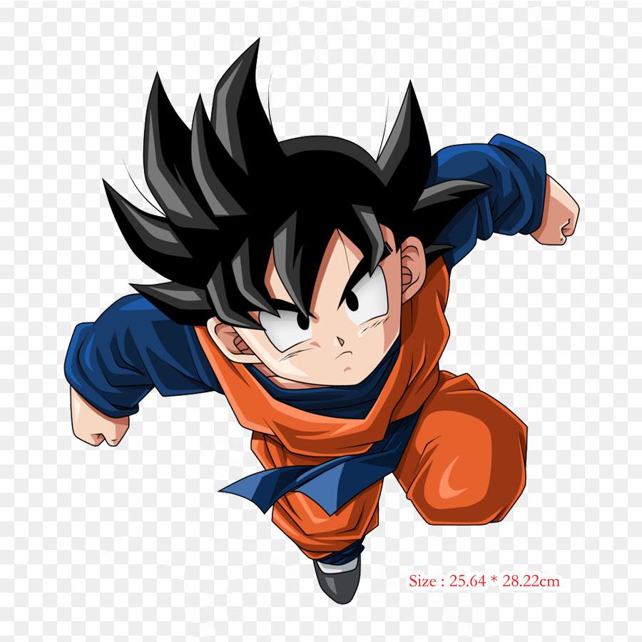 Patches For Clothes Bag Iron On Thermal Stickers Dragon Ball Goten Goten Gohan Pattern Washable Heat Transfer