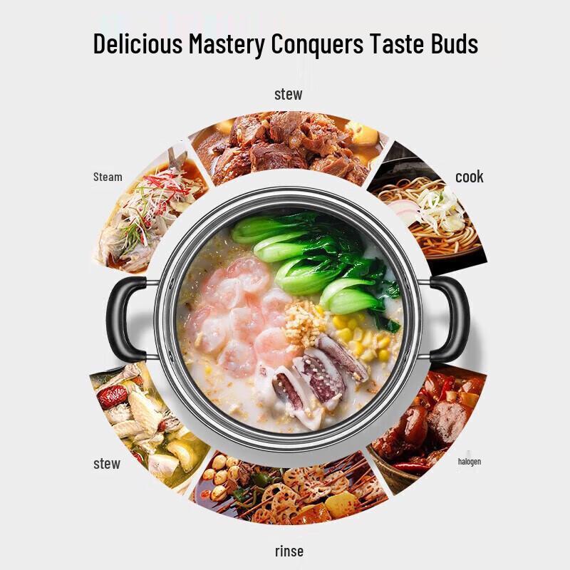 Supor 26cm Stainless Steel Double Layer Steamer Pot