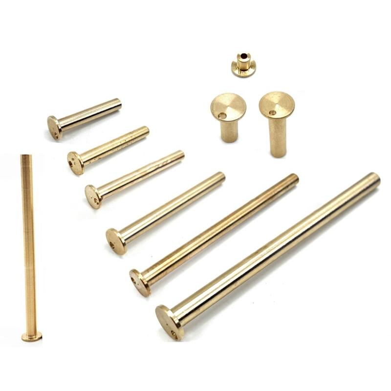 10pcs/9pcs Golden Golf Copper Brass Nails Plug Weights for .335 and .355 .370 Tip End Steel Club Shafts Fit Iron Wood