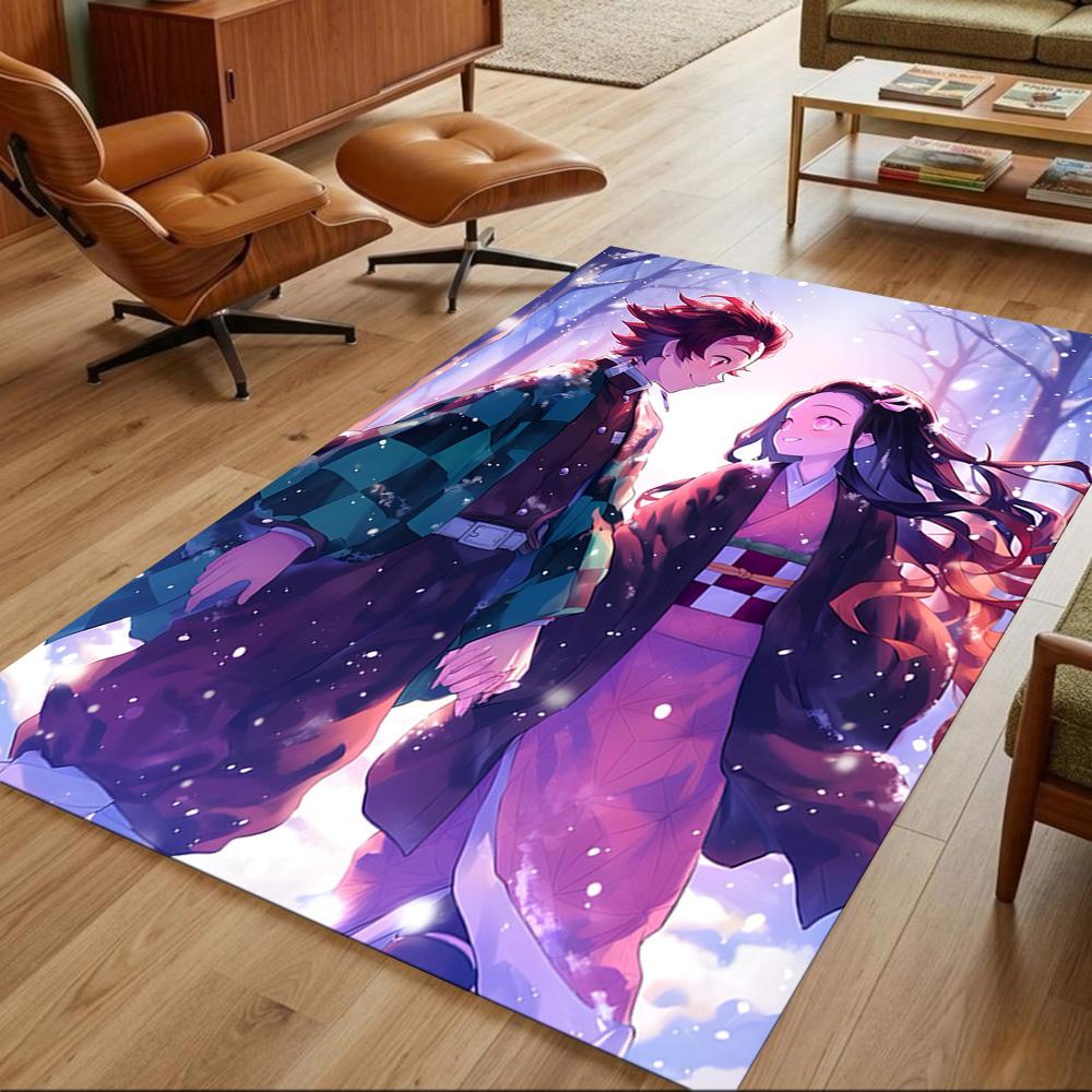 Electric Love Connection Non-Slip Home Carpet Design for Office Decor Living Room Gift