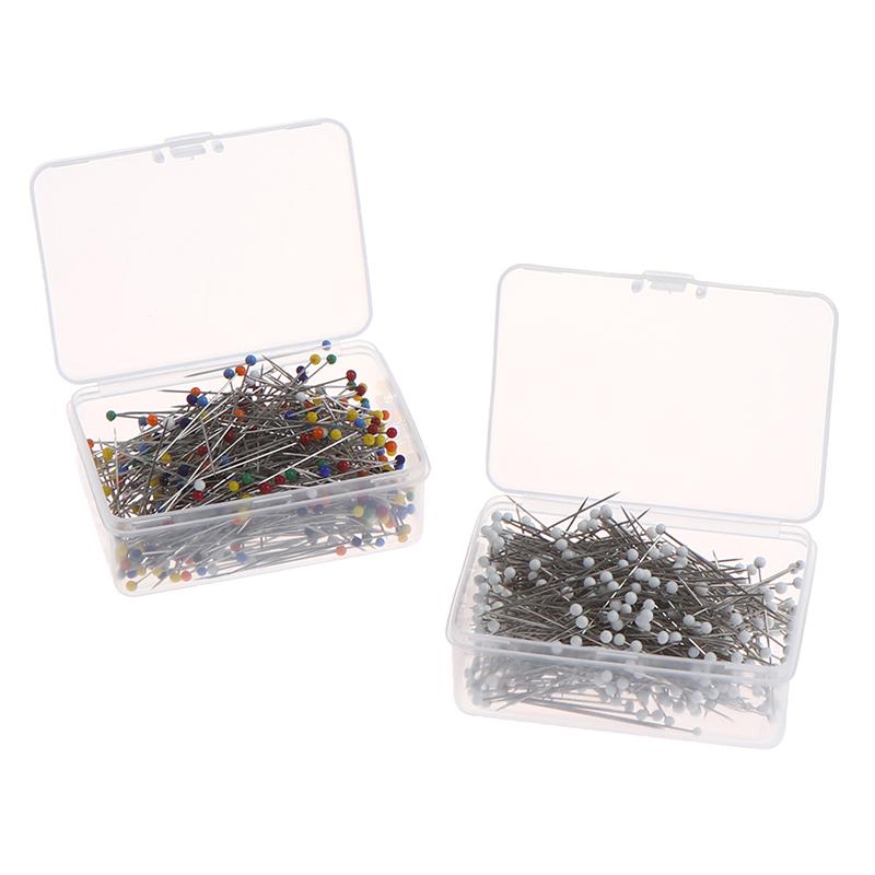 Швейные булавки 38 мм со стеклянной шаровой головкой, штифты для выстегивания ювелирных изделий, швейный инструмент «сделай сам»