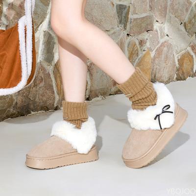 Модные женские новые зимние короткие ботинки 2024 Толстая подошва Мягкие и бархатистые Утепленные Теплые Повседневные Хлопковые ботинки Платформа Zapatos De Mujer