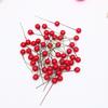 Diy Handmade Materials 1.2Cm Small Red Fruit Photo Props Red Fruit Dried Flowers Christmas Tree Wreath Rattan Decoration