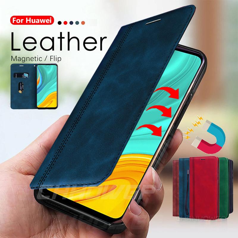 Strong Magnetic Flip Leather Case For Huawei Honor 20 30 Pro Plus 20S 30S 9A 9S 9C 9X 10i 10 Lite 8X 8C 8A 8S Prime Wallet Soft TPU Back Phone Cover