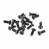 50pcs M3.5 X 10mm Flat Head Screws, Phillips Head Fasteners, Black, for Laptops, PCs, TVs, Fans, Audio Switches