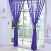 1 PCS  Color Tulle Door Window Curtain Drape Panel Sheer Scarf Valances