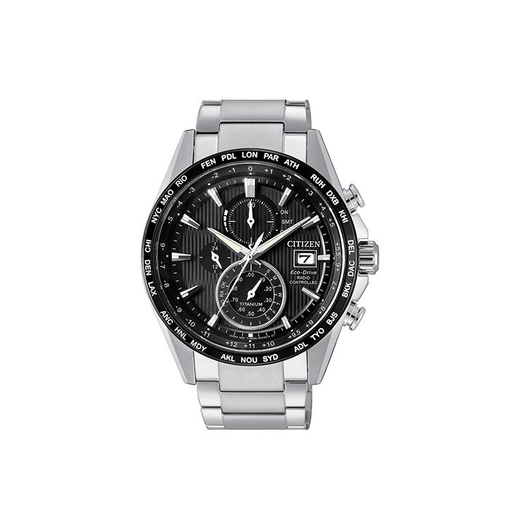 Citizen Коллекция Eco-Drive Часы с кварцевым механизмом на солнечных батареях Браслет из нержавеющей стали AT8154-82E