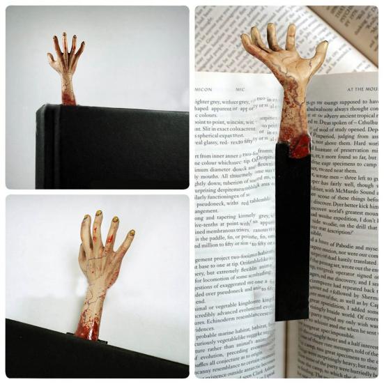 Закладка в виде призрака, ручная закладка в стиле Хэллоуина, страшный, ужасный, дом с привидениями, цветная, хорошая детализация, закладка с гладкими краями