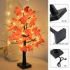2pcs 24 Inch Artificial Fall Lighted Maple Tree 48 LED Thanksgiving Decor