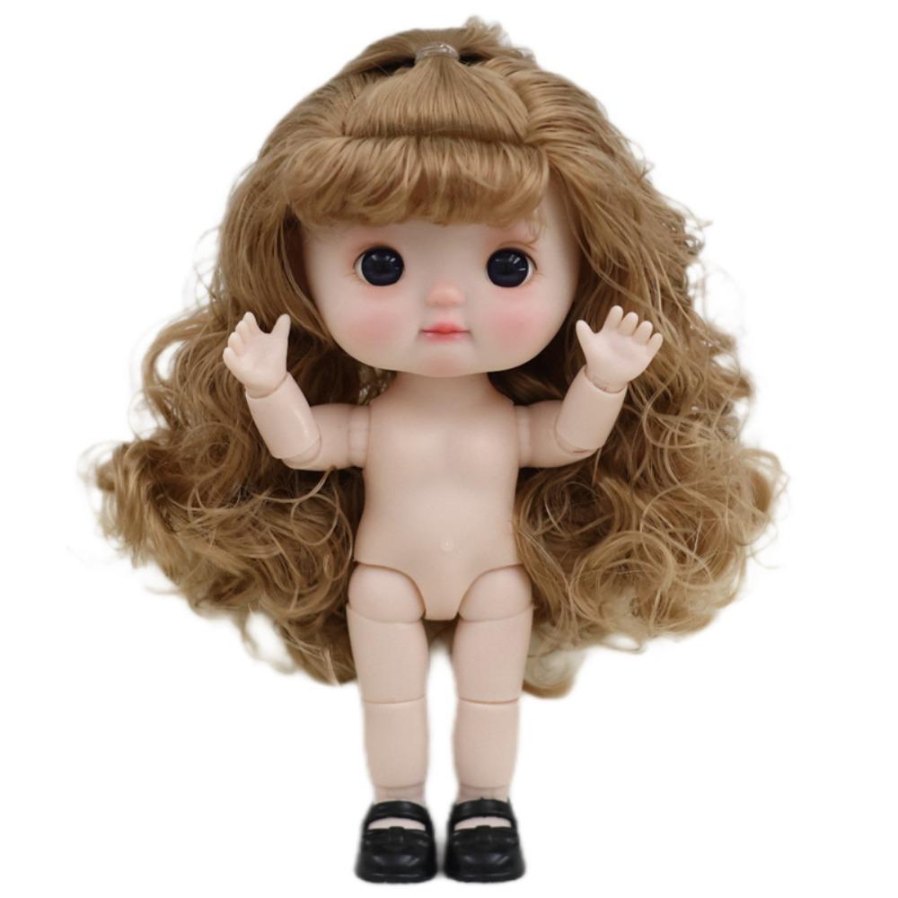 Kawaii 1/6 BJD подвижные шарнирные куклы тела игрушки большая голова куклы с волосами подарок
