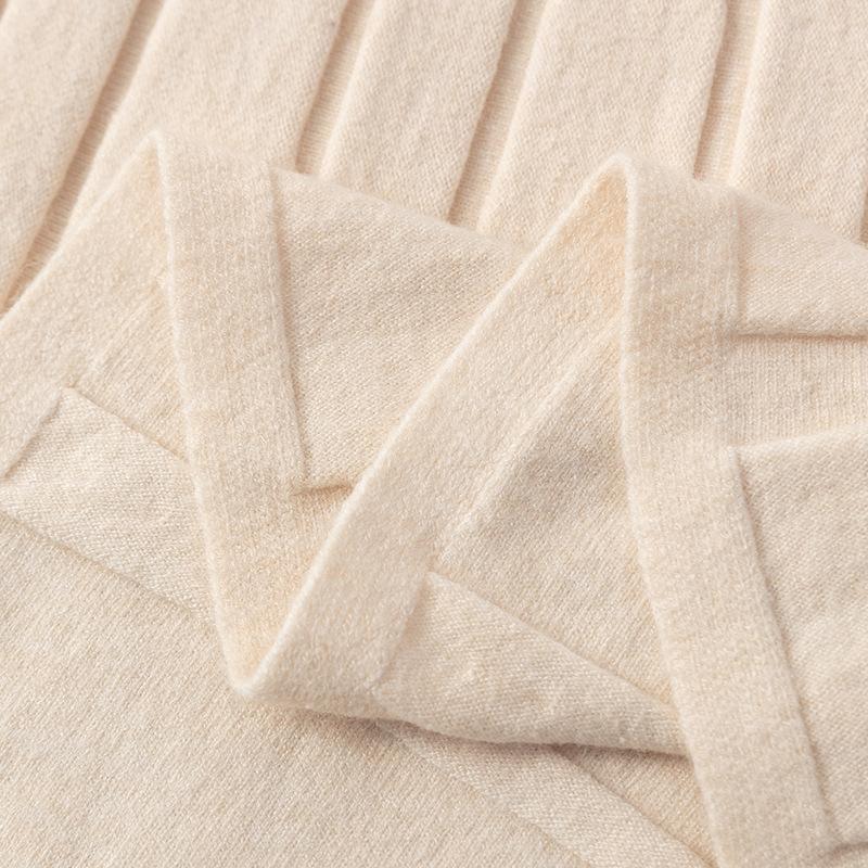 Осенне-зимнее шикарное однотонное вязаное платье-свитер с длинным рукавом в рубчик, толстый длинный пуловер трапециевидной формы для вечеринки