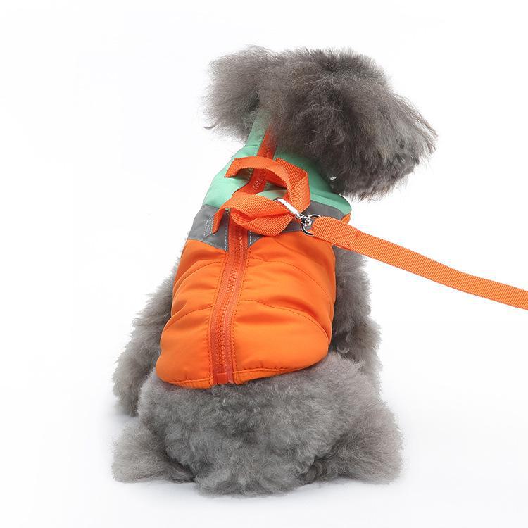 Светоотражающая куртка для собак: Жилет Cross-Border Pet Traction для осени/зимы