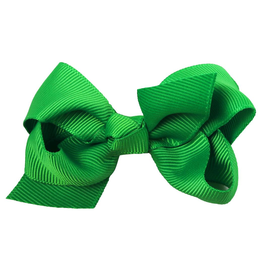 Mini Hair Clips Bow Boutique Solid Color Ribbon Clips for Baby Girls Teens Infants Kids Toddlers (32 Colour)