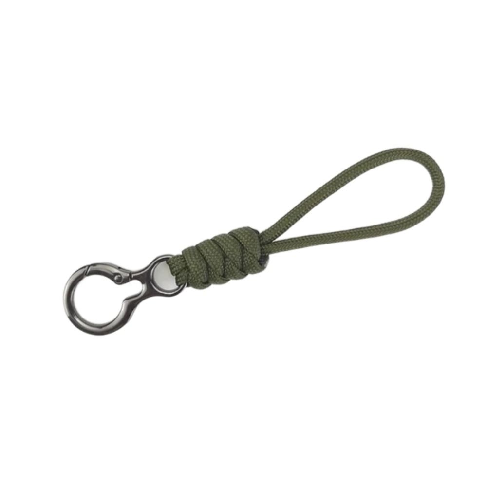Anti-lost Paracord Keychain Wristlet Strap Braided Woven Keychain Car Key Holder