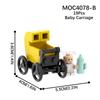 MOC4078 Серия City 19 шт. MOC Блоки Детская коляска Совместима с фигурками DIY Строительные блоки Детские игрушки для детей Подарки