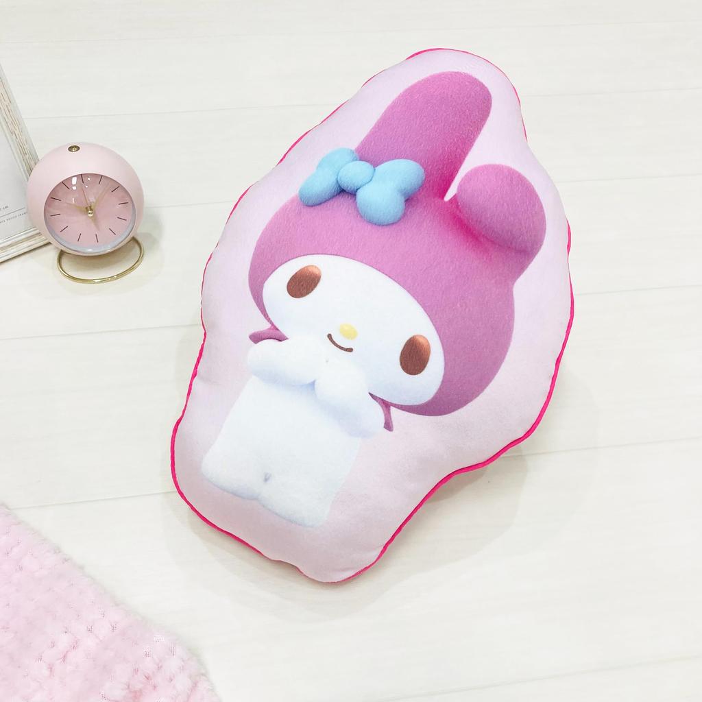 MORIPiLO Sanrio Characters My Melody Cushion Hugging Pillow Microfiber Fabric Plush Toy Nap Pillow 30x40x10cm Pink by Morishita Pillows Die-Cut -