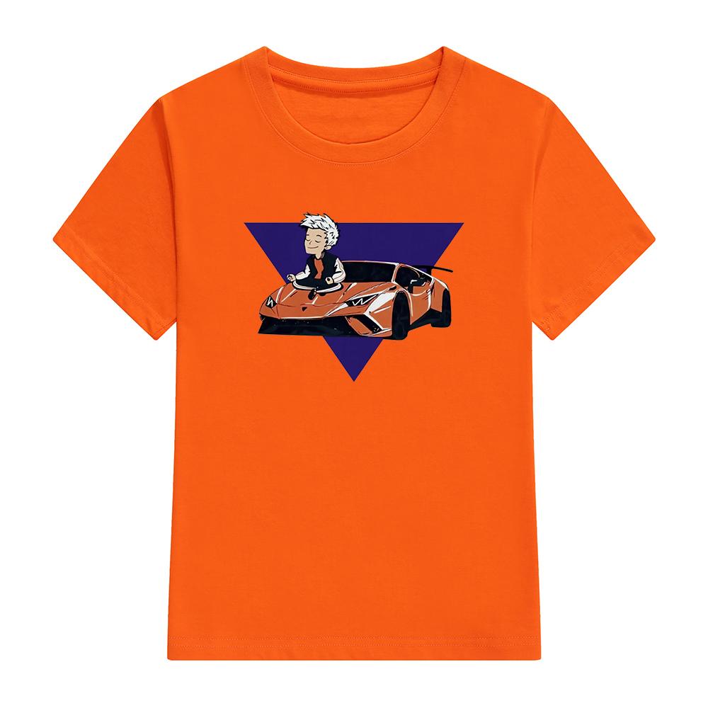 Детские футболки из 100% хлопка Merch A4 с принтом Ламба, повседневный комплект семейной одежды, модные топы для мальчиков и девочек