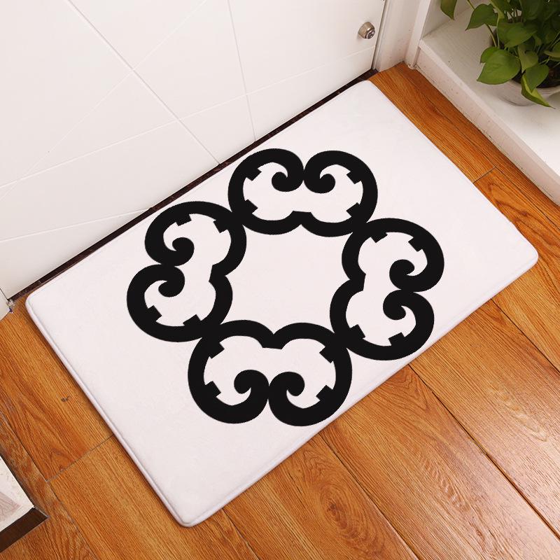 Нескользящий коврик для входной двери, небольшой ковер, домашний напольный коврик с геометрическим принтом, ковер для спальни, гостиной, коридора