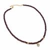 4mm Garnet Rough Stone Necklace