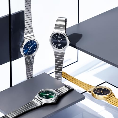 Мужские наручные часы Casio Collection MQ-24GA-1AJF черные с золотом