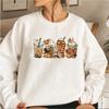 Halloween Horror Coffee Sweatshirt Fall Coffee Sweater Pumpkin Spice Sweatshirts Women Clothes Coffee Lover Pullovers Hoodie