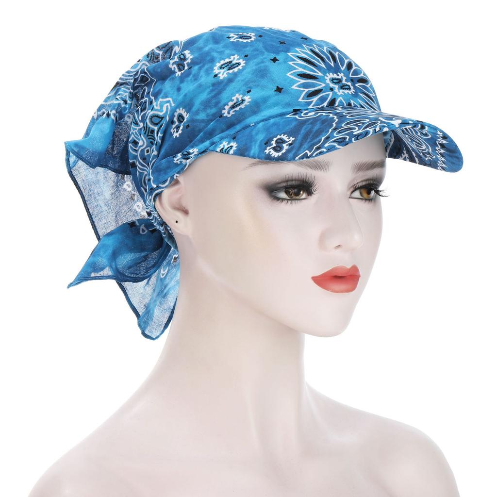 1PC Leisure For Women Men Bandana Scarf Printed Sunscreen Hedging Cap Peaked Cap Outdoor Supplies
