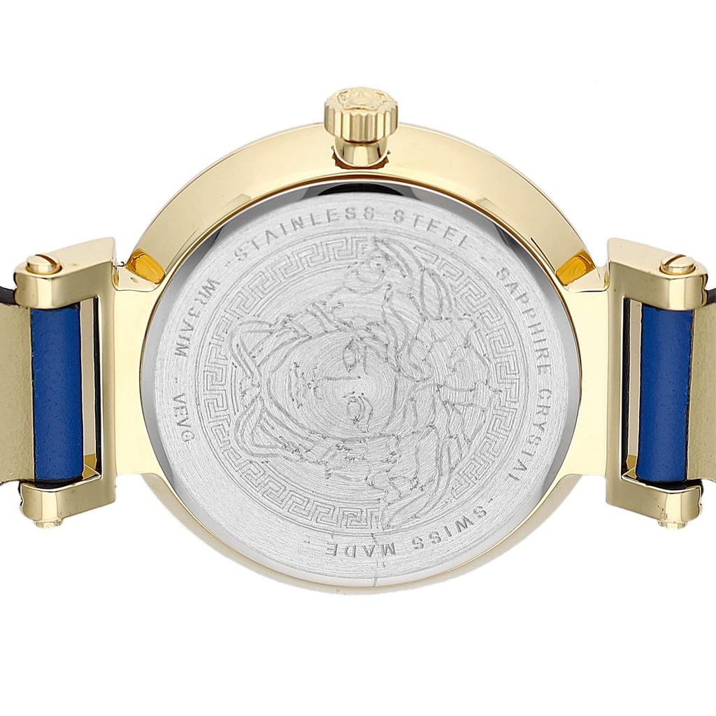 Часы Tribute Silver Dial Stainless Steel Sapphire Glass Quartz 35MM Swiss Watch VEVG00320 Blue [Versace] Womens [Товар]