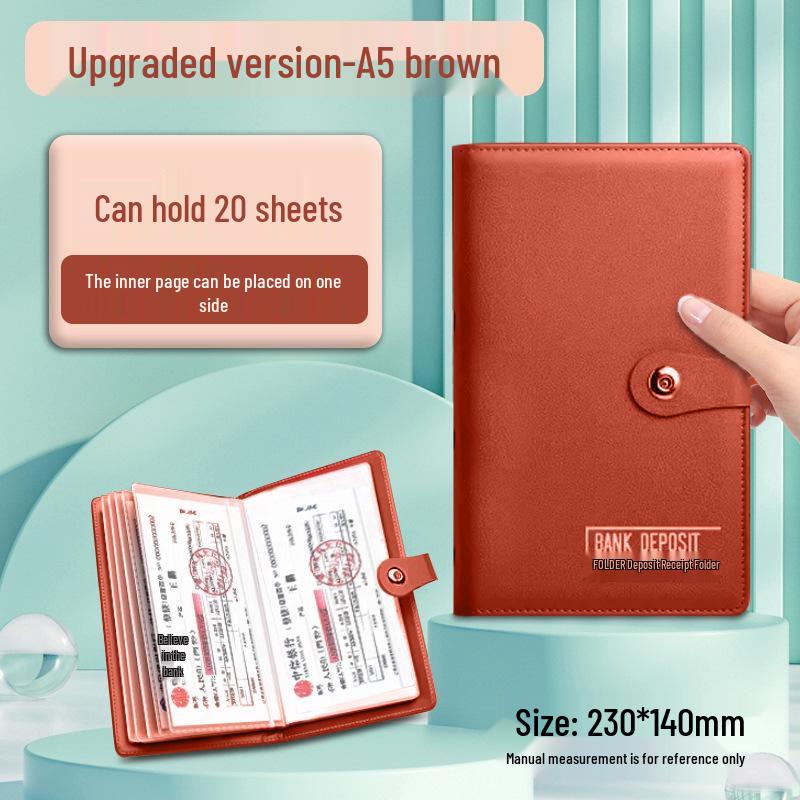 Многофункциональный большой сертификат депозита и зажим для денег для банковского использования