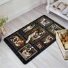 Canine Portraits Gallery Pattern Rug Floor Mat for Living Room or Bedroom Soft and Comfortable Carpet a Gift for Birthday and Holiday.