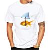Goldfish And Shark T Shirt Men Fish Cool Printed Tshirts Men S Casual T Shirt Male