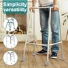 2Pcs Walker Ski Glides Rubber Glide Caps Heavy Duty Walker Assist Accessories Reusable Wooden Stick Mobility Aid Accessory Black