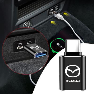 1 шт. Автомобильный USB Type C кабель-конвертер Адаптер для зарядки Автоаксессуары для Mazda 3 6 CX5 2 CX3 CX9 MX5 RX8 Axela Demio MS CX5 2 Axela Demio Atenza MS GH