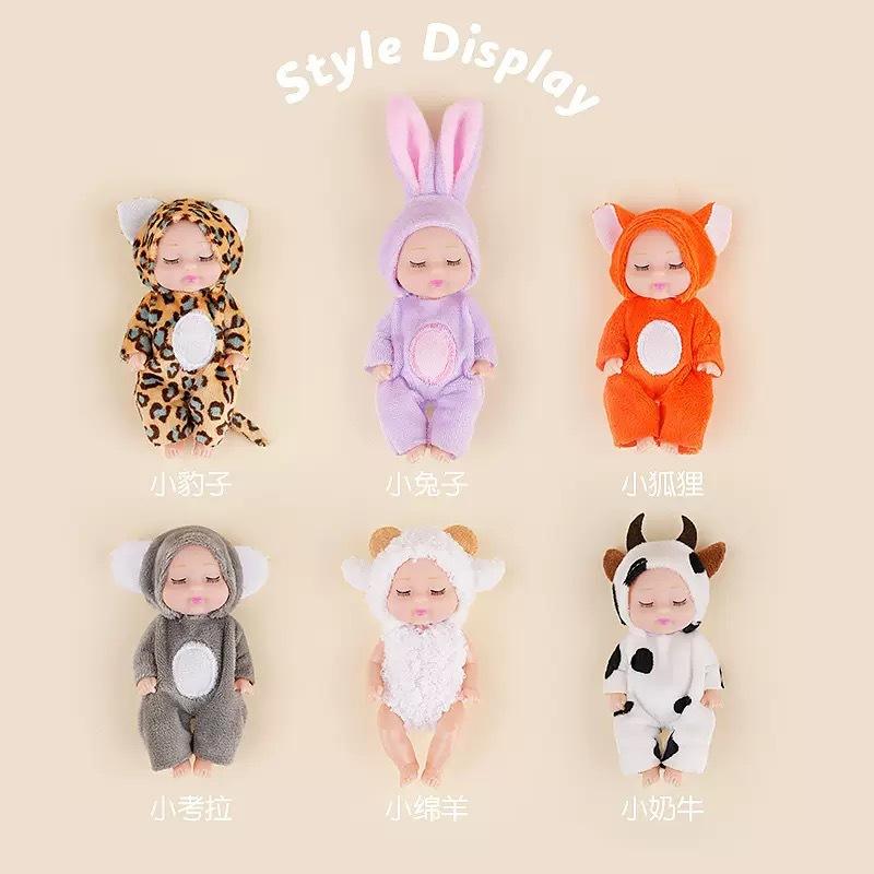 3,5-дюймовая кукла Реборн Спящая красавица, кукла-игрушка для детей в тематике принцессы, подарочный набор