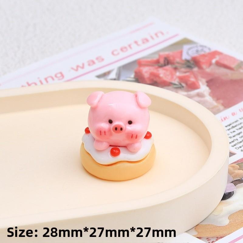 3D Pig Food Play Cream Glue Смола Украшения Брелок для DIY Ювелирные Изделия