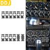 Для Mini Cooper Hatch One R50 R53 2002-2004, кнопка управления центральным освещением автомобиля, крышка переключателя подъема окна, наклейка из углеродного волокна 
