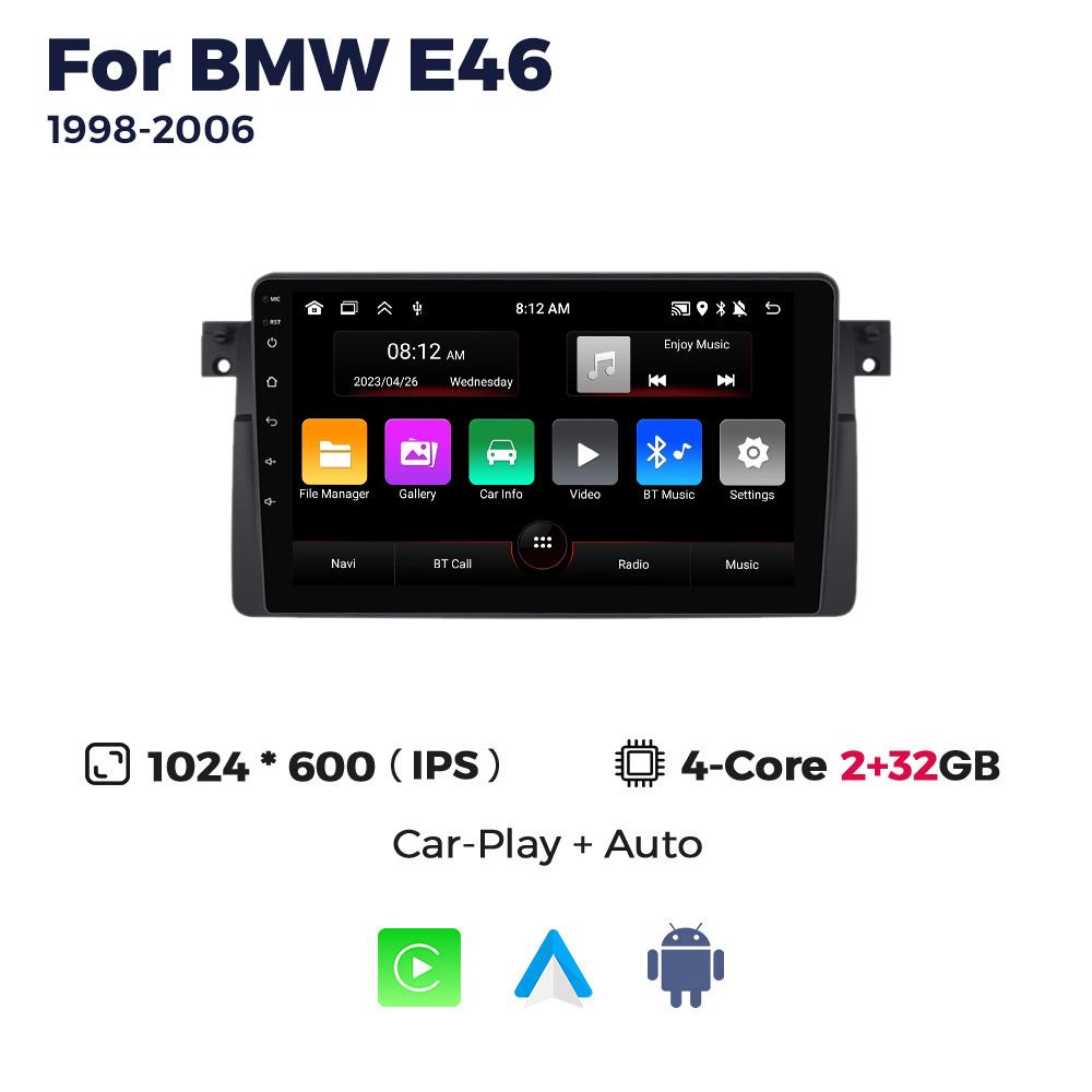Navifly RDS 2din Android автомобильное радио для BMW E46 Coupe M3 316i 318i 1998-2006 мультимедийный плеер навигация GPS BT стерео головное устройство