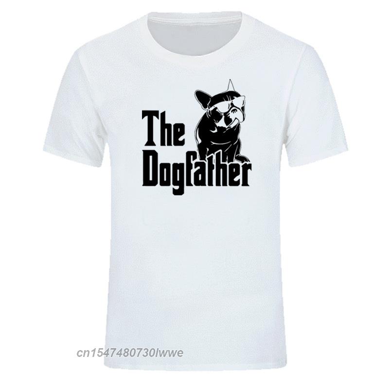 The Dogfather Dog Dad French Bulldog Funny T Shirts Unisex Cotton Harajuku Vintage Tops Tees Tops Eu Size