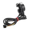 Motorcycle Horn Turn Signal Headlight Switch 4.9ft Cable Compact 3 In 1 Scooter Handlebar Control Switch