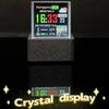 Crystal Cube Photo Display Holographic Desktop Smart Weather Station Digital Clock With Gif Animations Album
