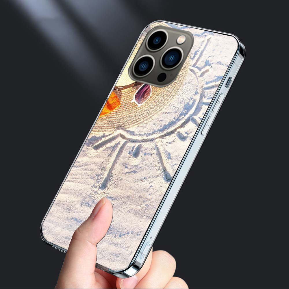 Летнее настроение Море, Пляж, Песок Чехол для телефона Для Iphone 16E 15 Pro 14 Plus 17E 16 17 Pro Max Air 11 12 13 Mini Ударопрочный Capa Cut