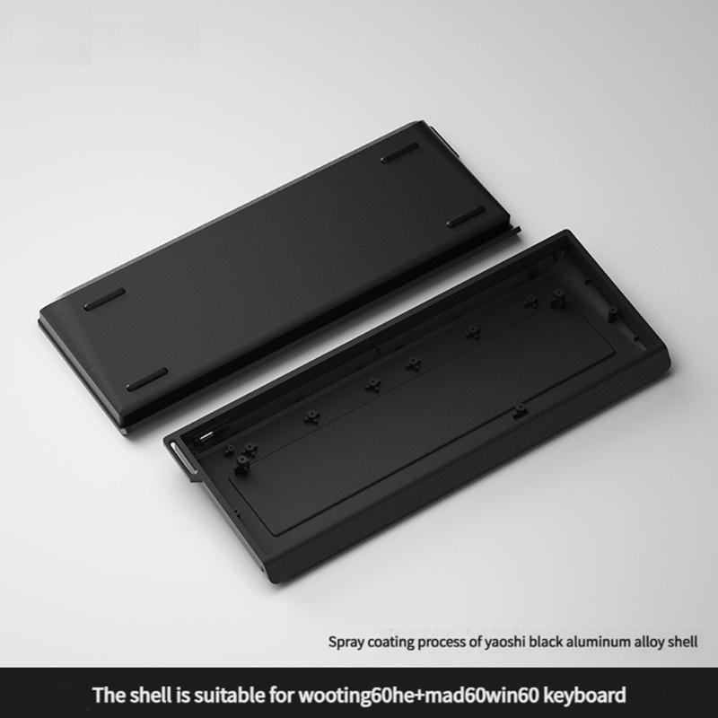 Игровая клавиатура Алюминиевый корпус для Wooting 60HE MAD60 61 клавиша Металлический корпус Чехол Рассеивание тепла Механические аксессуары
