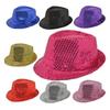 Stage Performance Sequined Hip-hop Hat Children's Day Dance Performance Jazz Hat Men And Women Festival Parties Sequined Top Hat