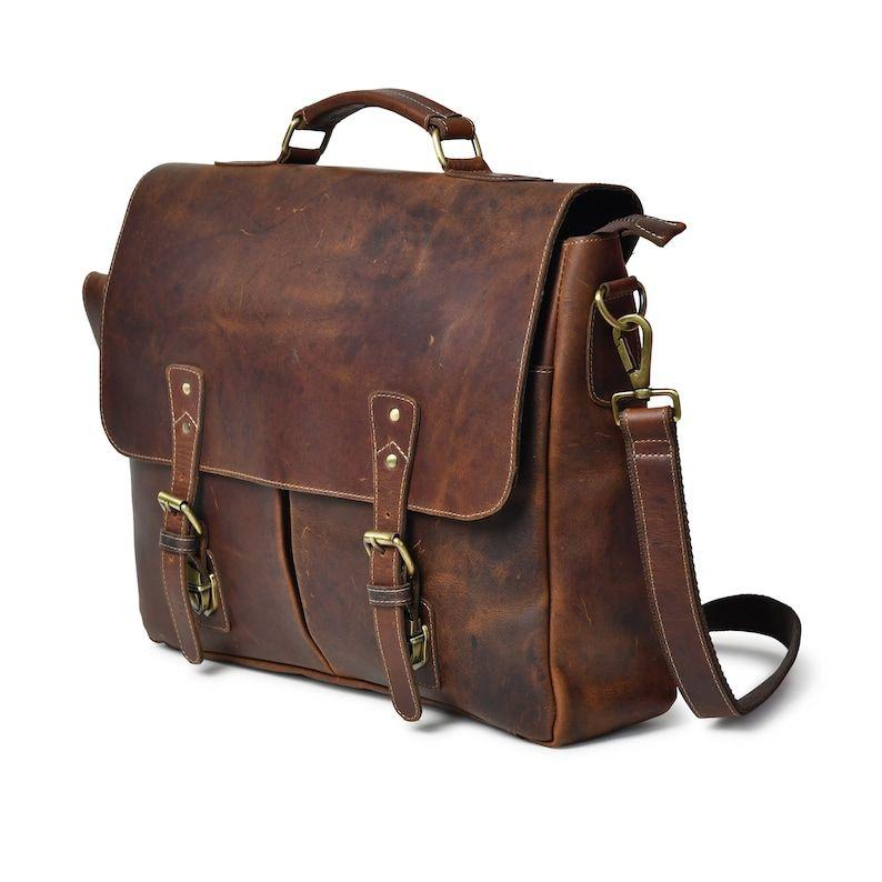 Leather Messenger Bag|Gifts For Men|Leather Laptop Bag|Crossbody Bag Men|Travel Bag|Leather Satchel Bag For Husband