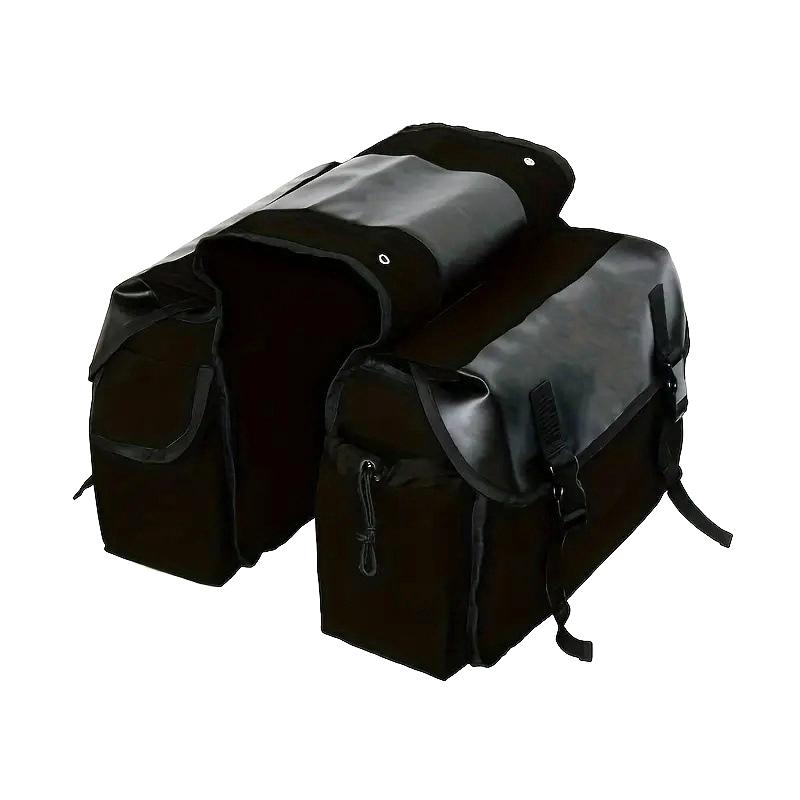 Large-Capacity Waterproof Motorcycle Pannier Bag – Durable Canvas With Tool Compartment