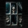 Large Size Fake Window Banner Hanging Design Horror Hanging Cloth  Home Decoration